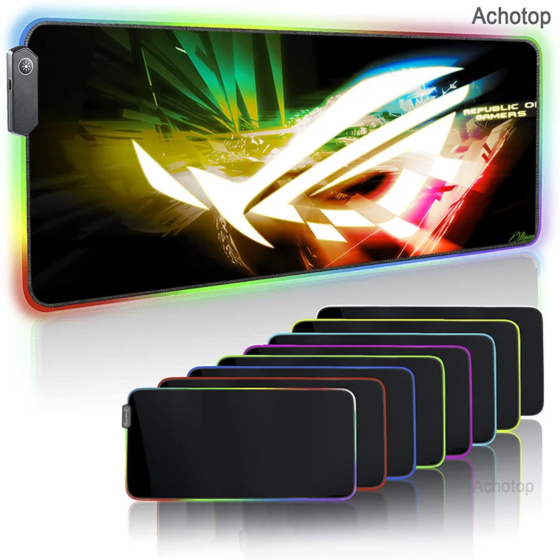

RGB Mouse Pad ASUS LED Gaming Mouse Pad Computer Mousepad Large Mause Pad Gamer ROG RGB Mousepad For Keyboard Mice PC Desk Mat