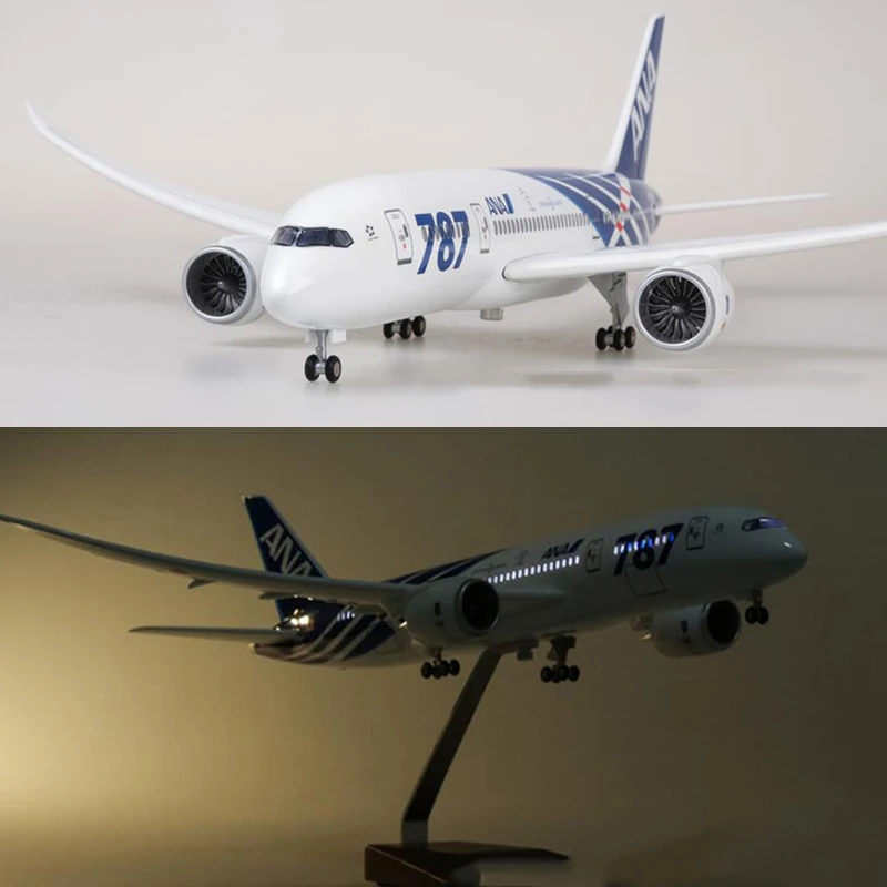 Модель самолета в масштабе 1/130 47 см Боинг B787 Dreamliner японская модель с