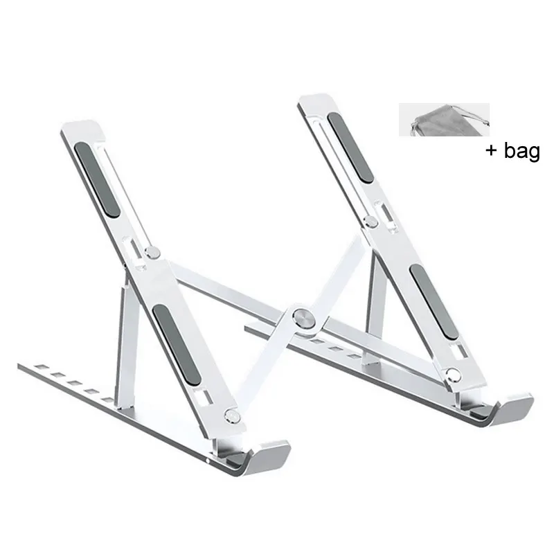 

Mosible Portable Laptop Stand Foldable Non-Slip Plastic/Alloy for Macbook Pro Air iPad Bracket Adjustable Notebook Holder Stand