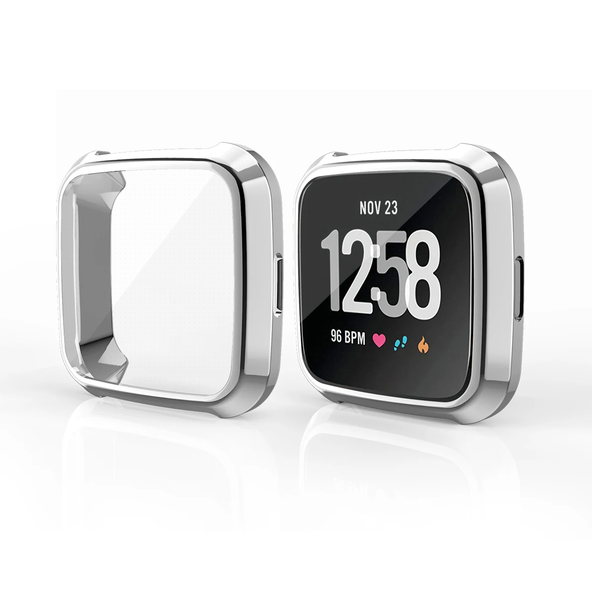 Чехол-бампер для Fitbit Versa lite с защитой от падения, с гальваническим покрытием из ТПУ, Защитный Браслет для циферблата