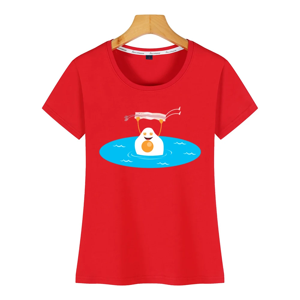 Женская футболка с рисунком бекона яичницы Грязных танцев | одежда