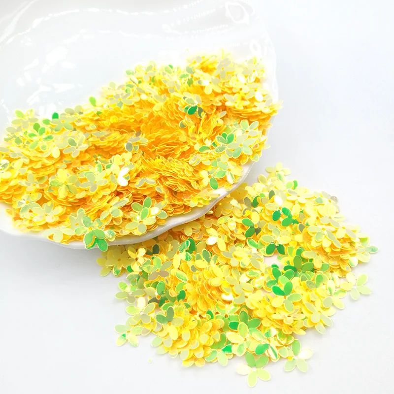 Блестящие Блестки 10 мм цветок круглая чашка на пять пальцев свободный аксессуары