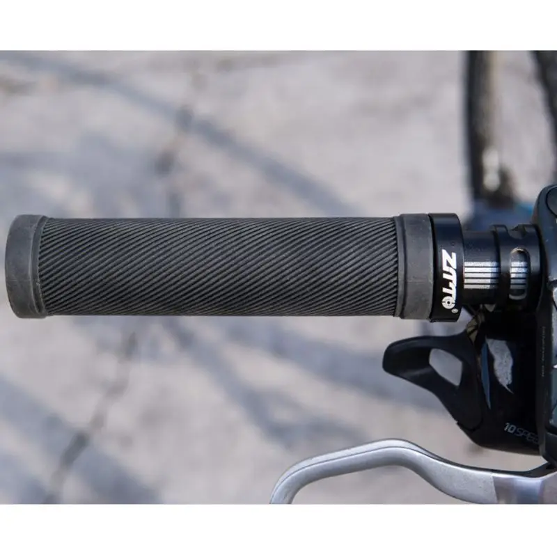 

1 pair Mountain Bike Rubber Non-slip Grips Bicycle Fixed Gear Lock-on Grip Shockproof Handlebar Cycling Accessories