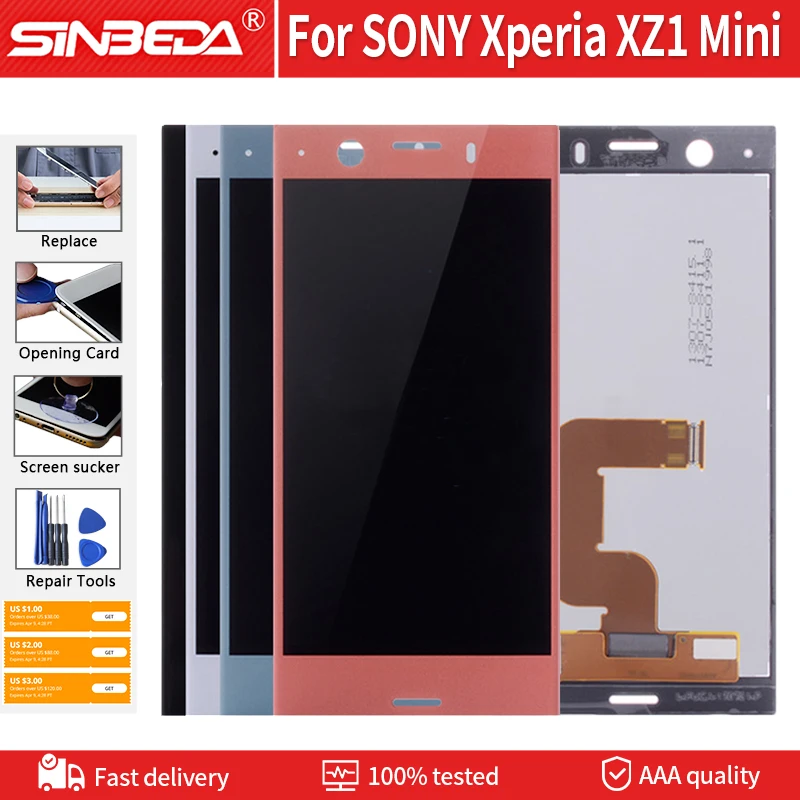 ЖК-дисплей 4 6 дюйма для SONY Xperia XZ1 Compact сменный сенсорный экран с дигитайзером MINI G8441
