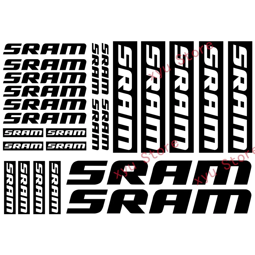 Автомобильная наклейка совместимая с SRAM виниловая s лист рама для велосипеда