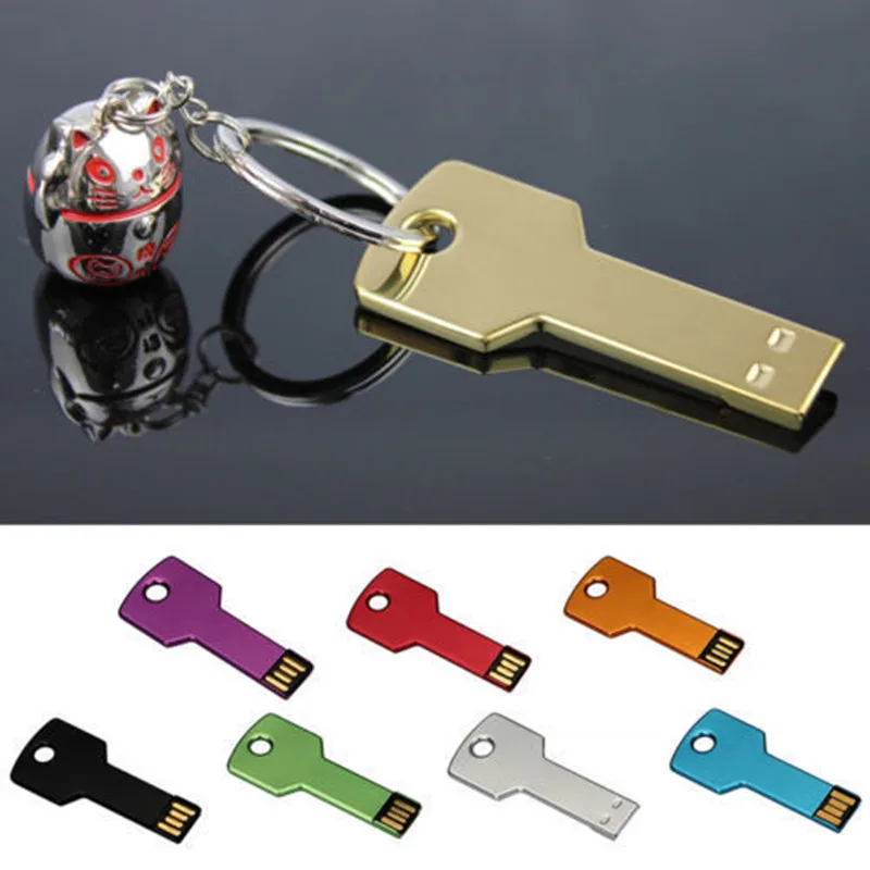 Usb флеш-накопитель usb флеш-накопитель в виде ключа usb 128 gb ручка-накопитель 64 Гб memoria flash USB Memory металлическая карта памяти диск на ключ