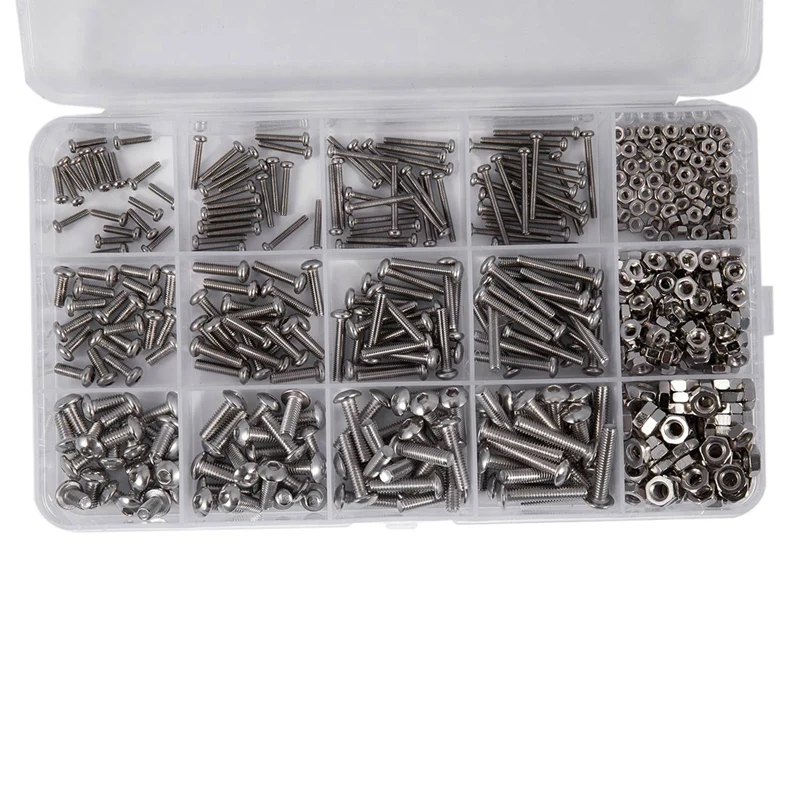

1 Set Button Head 12 Sizes Screw and Nuts Kit & 1 Set Desk Clamp Soldering PCB Holder Tool Kit