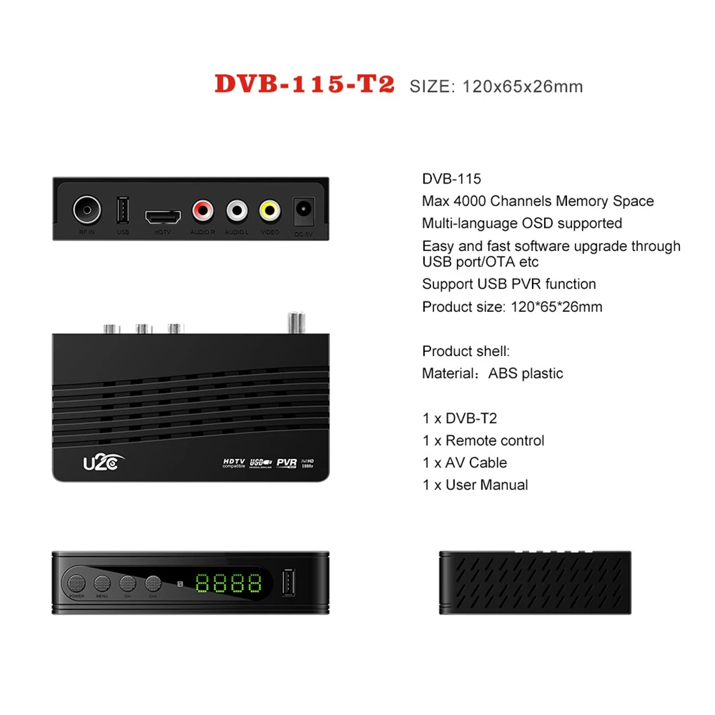 ТВ-приставка Dvb T2 Wi-Fi Usb 2 0 Full-HD 1080P |