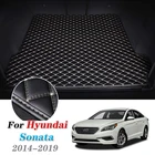 Кожаные коврики для багажника автомобиля для Hyundai Sonata LF 2014-2019, коврики для багажника, коврики для автомобиля 2018 2017