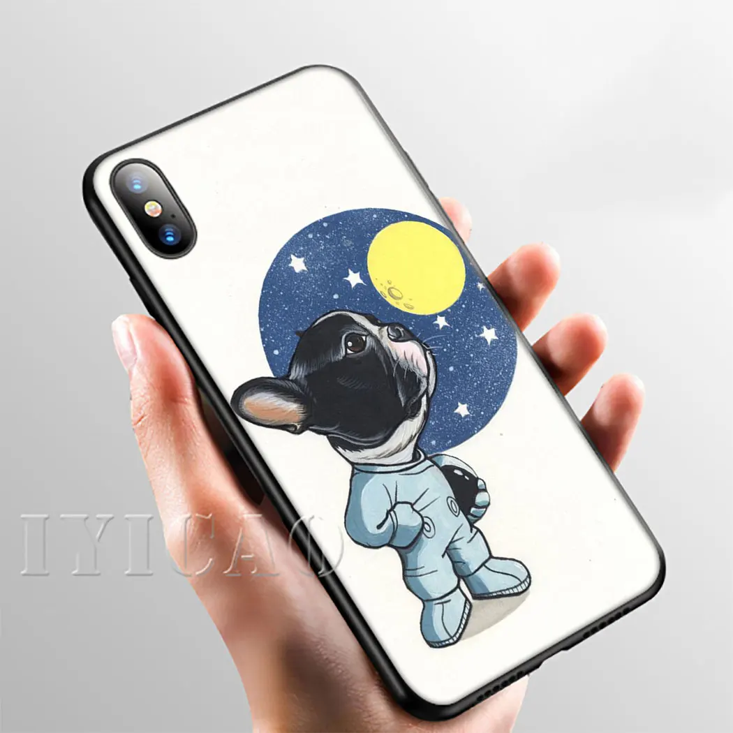 IYICAO Bulldogs dog Soft Silicone Case for iPhone 11 Pro Max XR X XS 6 6S 7 8 Plus 5 5S SE Phone |