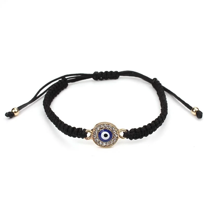 

Turkish Lucky Evil Eye Bracelets For Women 4 Colors Handmade Braided Rope Lucky Jewelry Red Bracelet Female