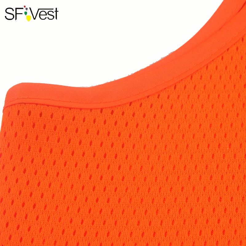 

Free shipping Custom Your Logo Protective Workwear High visibility Safety Vest With Reflective Strips Outdoor Work Waistcoat