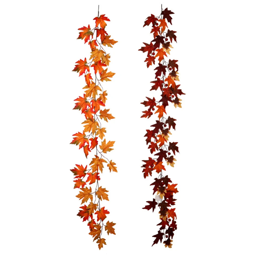 Искусственный Кленовый лист Висячие Осенние Листья лозы растения осенние