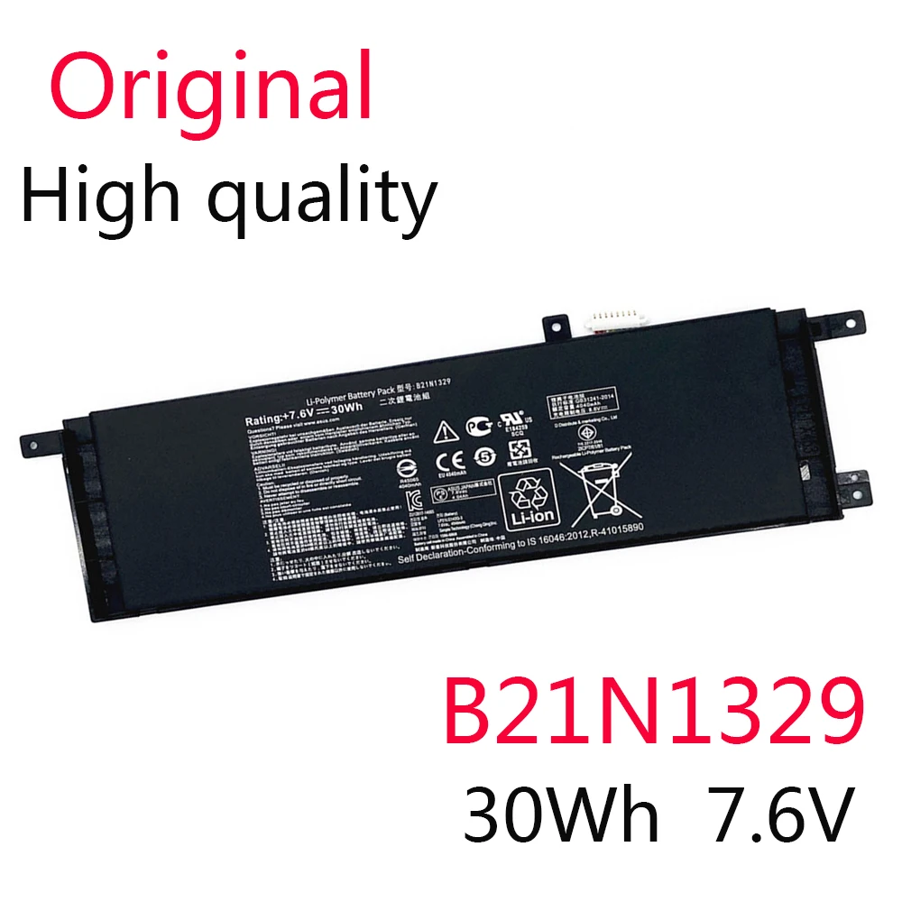 Оригинальный Аккумулятор B21N1329 для ASUS D553M F453 F453MA F553M P553 P553MA X453 X453MA X553 X553M X553B X553MA 7 6 V