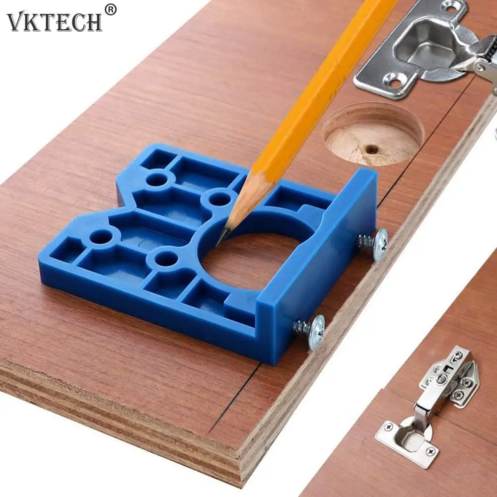

35mm Door Cabinet Guide Hinge Hole Drilling Jig Conceal Locator Hole Opener Template DIY Drill Hand Tool Woodworking Accessories