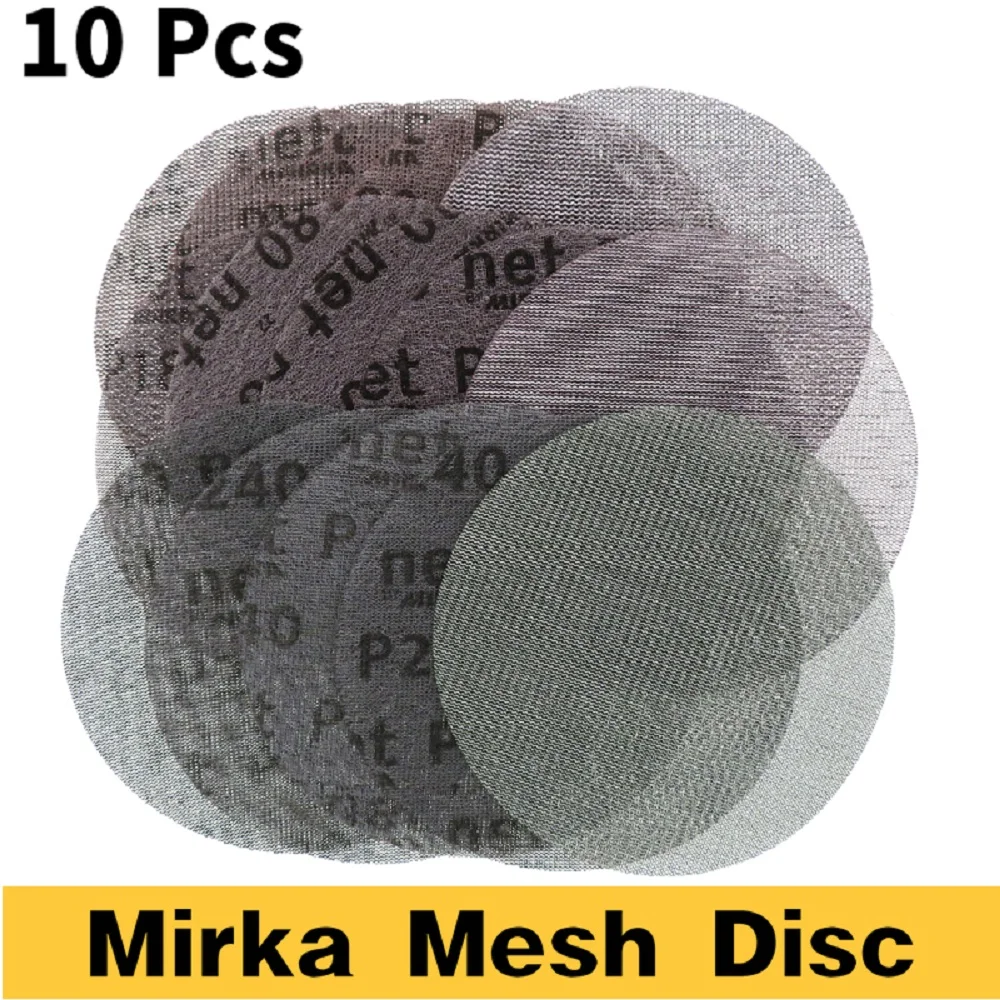

6 Inch Mesh Sanding Disc Dust-free Anti-blocking Hook & Loop 150mm Sandpaper 80-320 Grits Aluminium Oxide For Car Wood Polishing