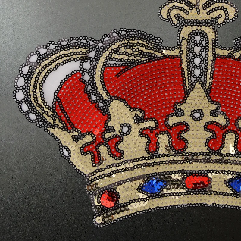 1 шт. патчи с блестками в виде красной короны|Заплатки| |