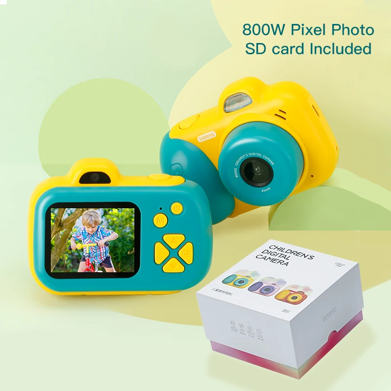 green-yellow Детские игрушки для малышей, детский фотоаппарат цифровой, подарок на день рождения детям, развивающие игрушки игрушка для малышей, детская фотокамера - Цвет: green-yellow