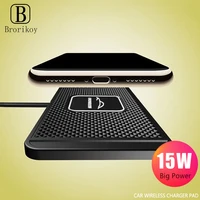 15W Fast Wireless Charger For iphone Plus Wireless Charging Pad For Samsung S10 S20 Huawei P40 Phone Charger Stand