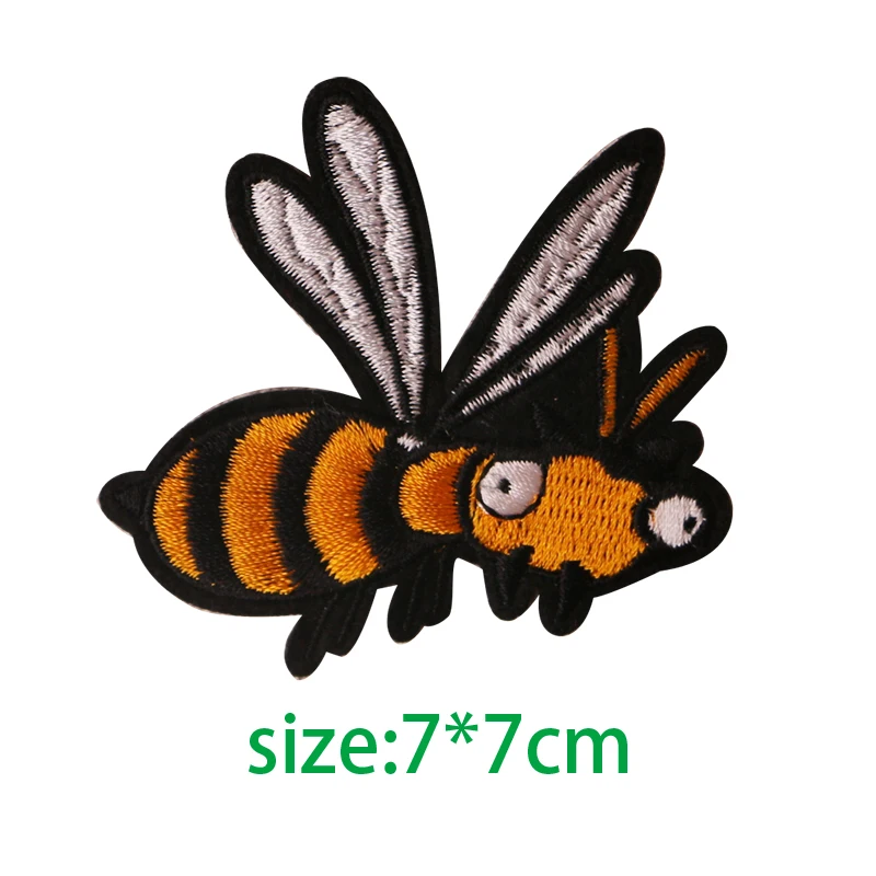Нашивка-аппликация для одежды с изображением пчелы рождественского оленя | Дом и