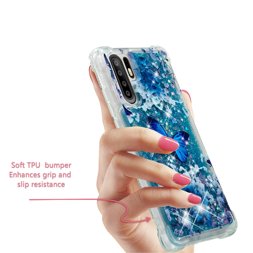 Милый блестящий чехол для Huawei P30 Pro Женский Мягкий силиконовый чехол-бампер VOG L29 L09