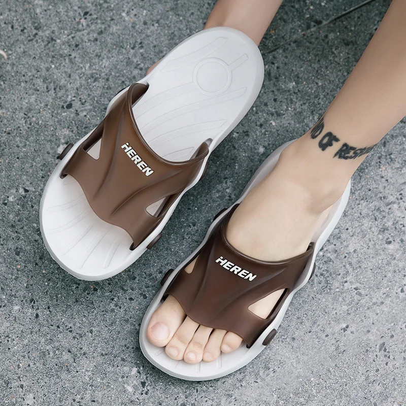 Шлепанцы унисекс из ЭВА массажные мягкие черные | Обувь