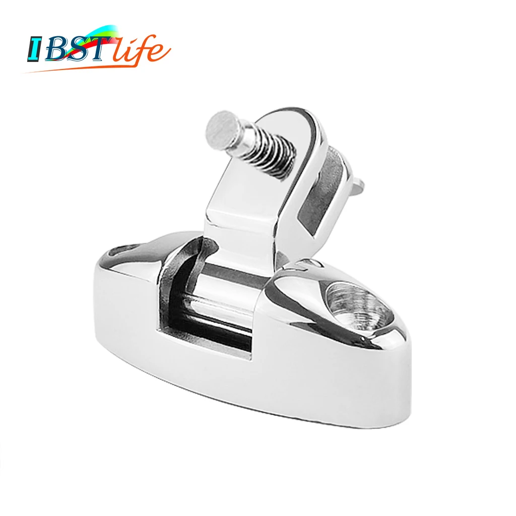 

Stainless Steel 316 Boat Bimini Top Mount Swivel Deck Hinge With Rubber Pad Quick Release Pin Marine Accessories