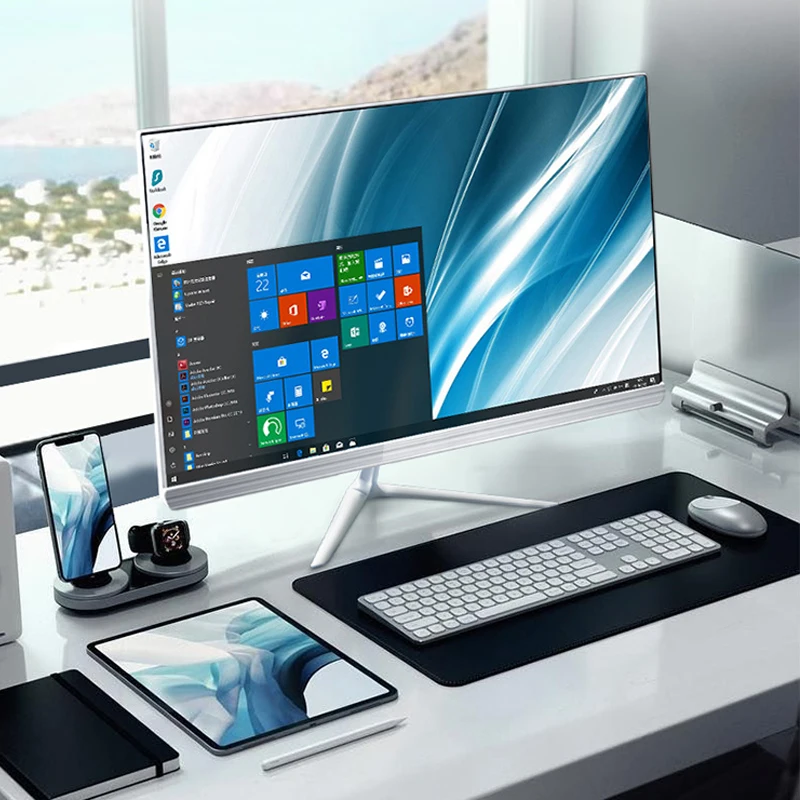 21.5 23.8 All-in-One-Touchscreen PC Core i7 i5 i3 Aio Barebone-Hardware-Desktop-Computer mit Monitor