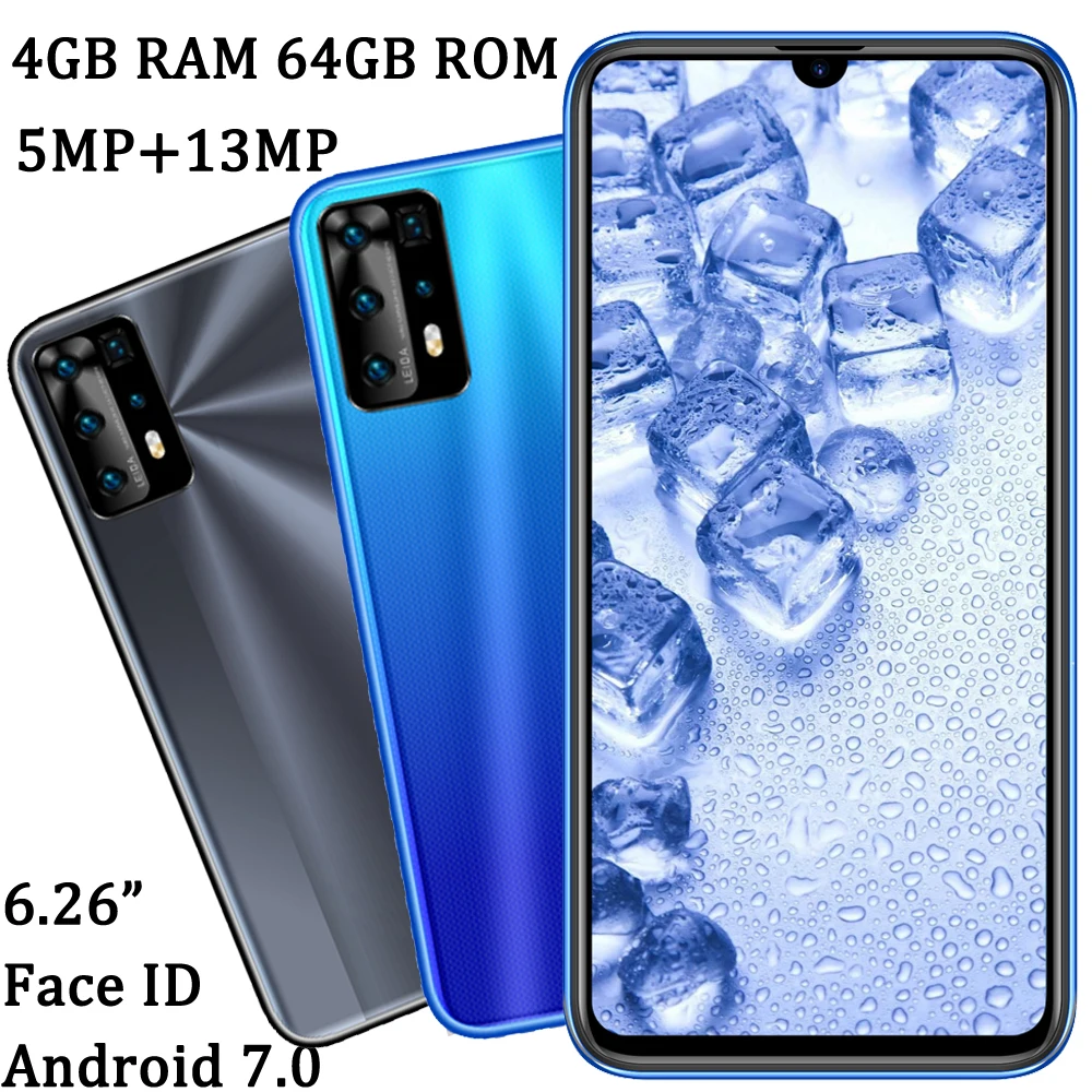 Разблокированные мобильные телефоны Android Y8p 5 Мп + 13 МП с функцией распознавания