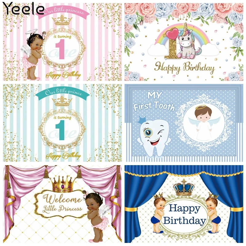 Yeele фотозона Единорог день рождения фоны портрет ребенок вечерние НКА декор