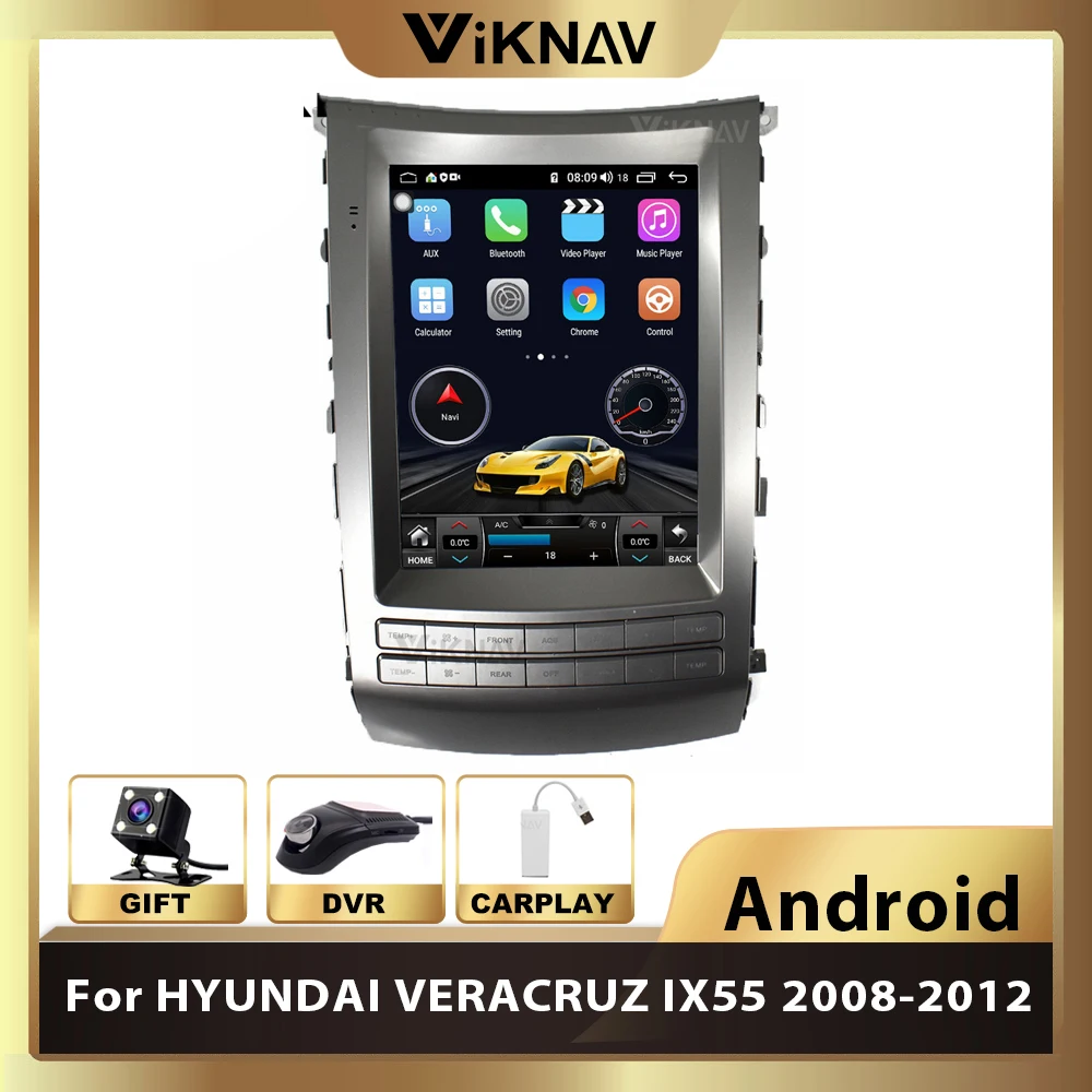 Автомобильный Автомагнитола 2din Android Tesla стиль стерео для HYUNDAI VERACRUZ IX55 2008 2012