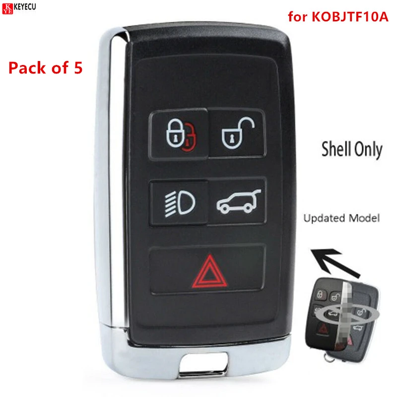 Keyecu 5 * для Lan d Rover Range LR2 LR4 Ja Гуар F Pace Type XE XF XJ Модернизированный чехол ключа