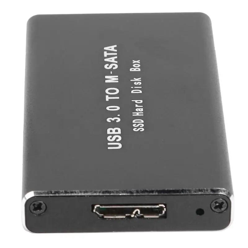 Мини USB 3,0 для mSATA HDD Box SSD жесткий диск адаптер чехол жесткий диск HDD корпус алюминиевый сплав внешний жесткий диск чехол