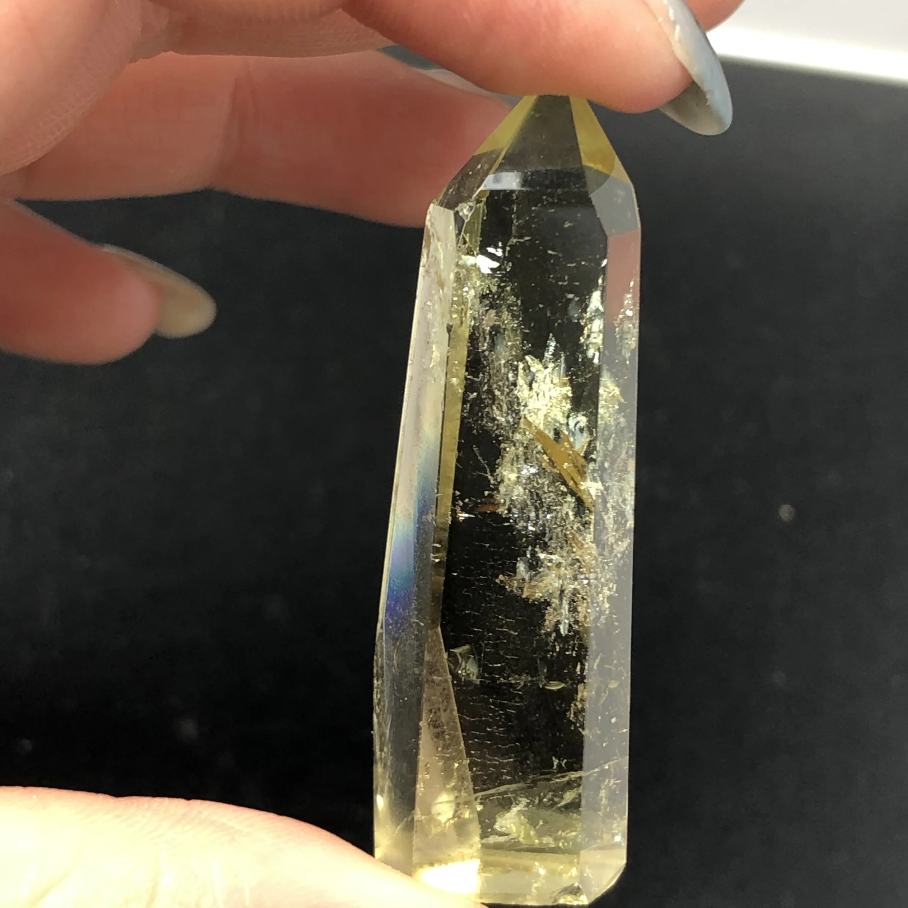 

natural citrine crystal quartz obelisk wand point healing