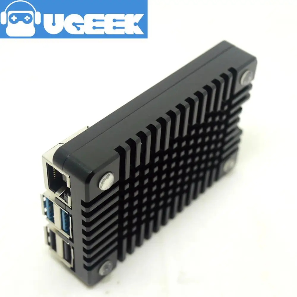 UGEEK New! Ультратонкий чехол с ЧПУ из алюминиевого сплава для Raspberry Pi 4B 3B +