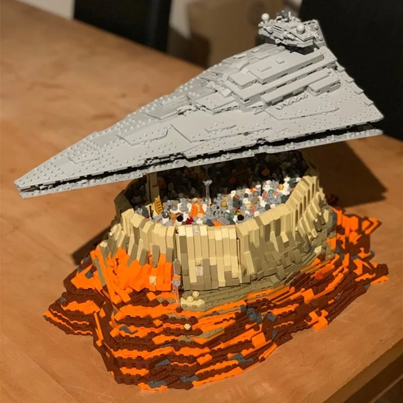 Новый MOC первый заказ Звездные Разрушители войны игрушки Империя Over Jedha подходит