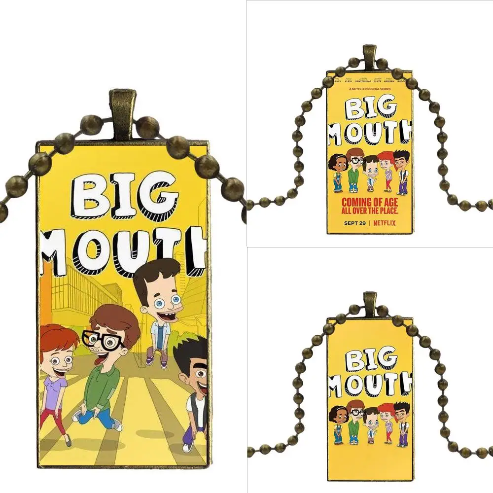 Для женщин Свадьба Мультфильм Горячая ТВ шоу серии большой рот стеклянный кулон