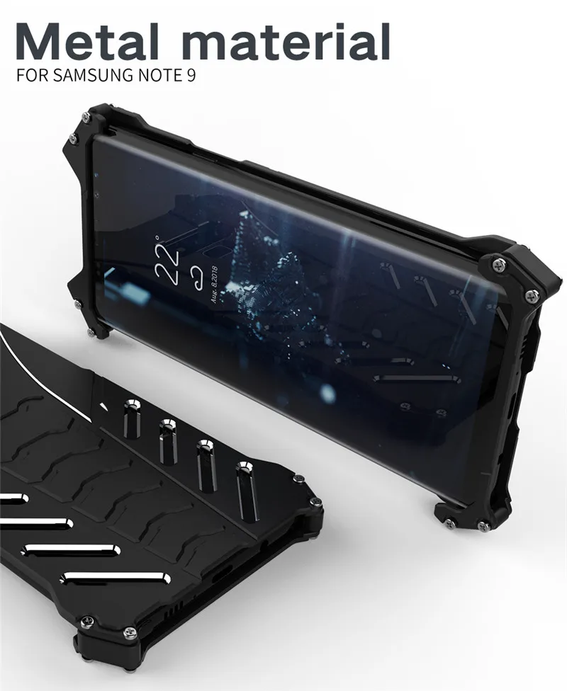 Batman Shockproof Aluminum Case For Samsung Galaxy Note 9 10 8 FE S10 Plus S10E Cover Metal Bumper Frame Case Cover Shell Fundas