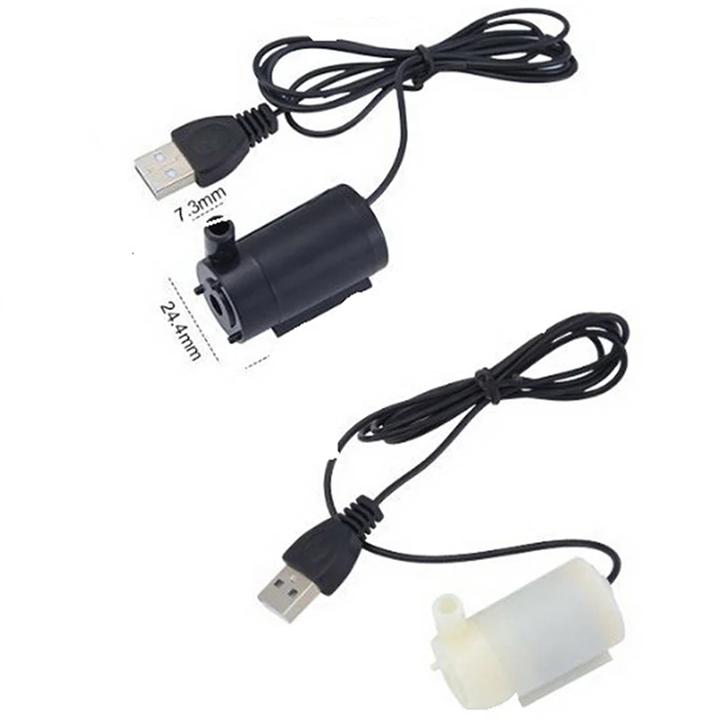 

Разные варианты оформления DC5V USB низкая Шум бесщеточный двигатель водяной насос 3L/мин Micro погружной труба водяного насоса