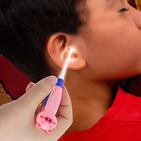 baby ear cleaner ear wax removal flashlight earpick ear spoon curette cleaning luminous ear nose novel tweezer ear care tools