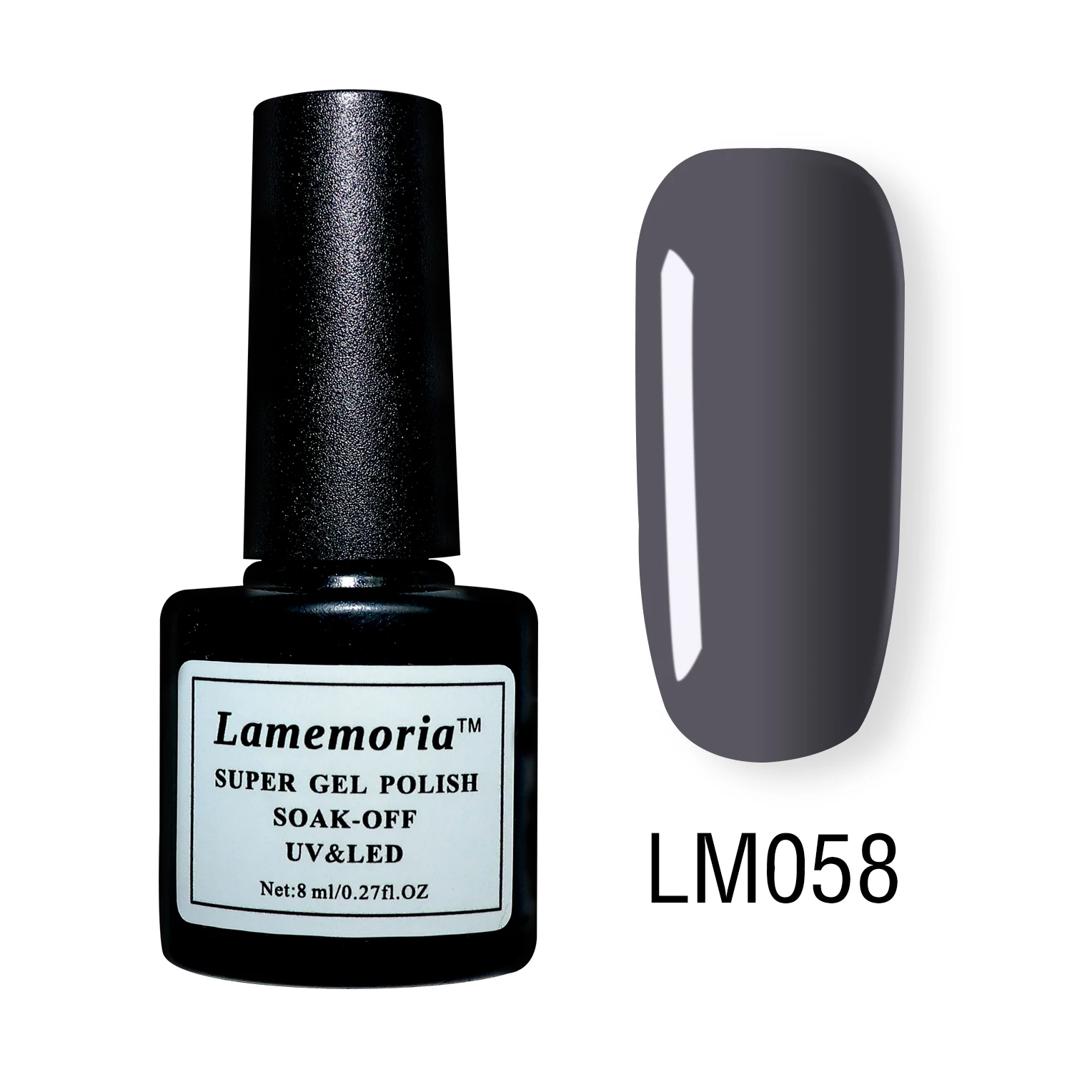 LM058 Lamemoria Гель-лак для ногтей 8 мл фиолетовый красный черный серый замачиваемый УФ Гель-лак клей маникюрный лак Инструменты для дизайна ногтей - Цвет: LM058