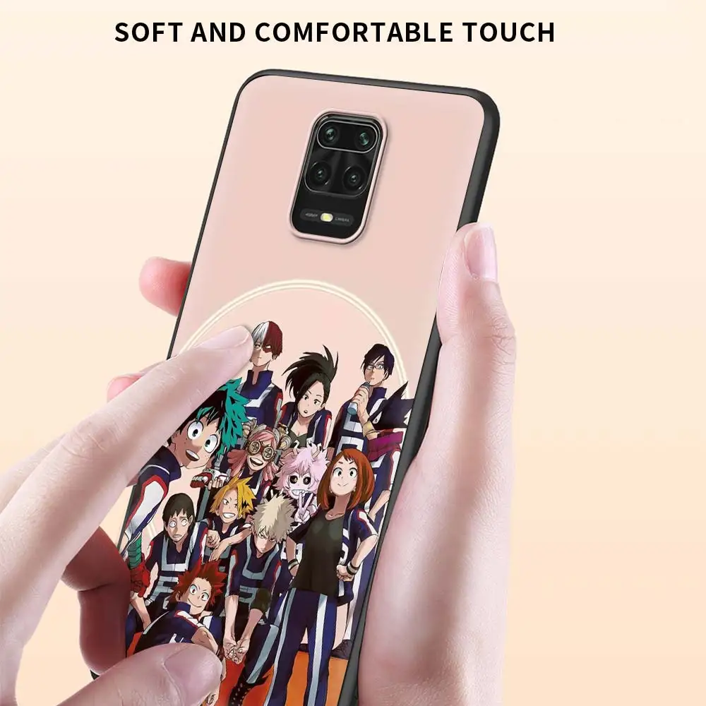 

Anime My Hero Academia Soft Case for Xiaomi Redmi Note 10 9S 9C 9A 8 Pro 8T 8A 7 7A 6A K30 K40 Pro Smart Phone Coque Cover Bag