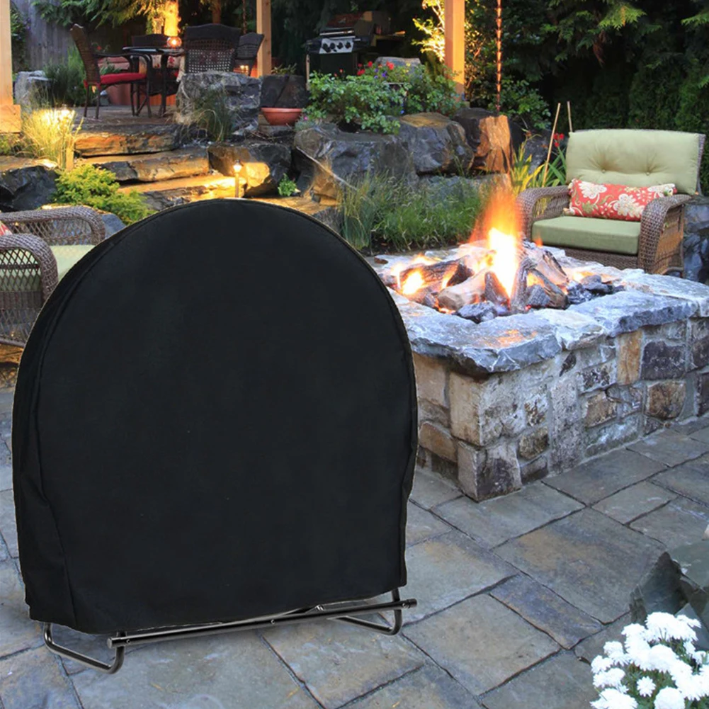 

Oxford Waterproof Weather Resistant Lawn Garden Adjustable Lock With Storage Bag Patio Cloth Firewood Cover Heavy Duty Outdoor