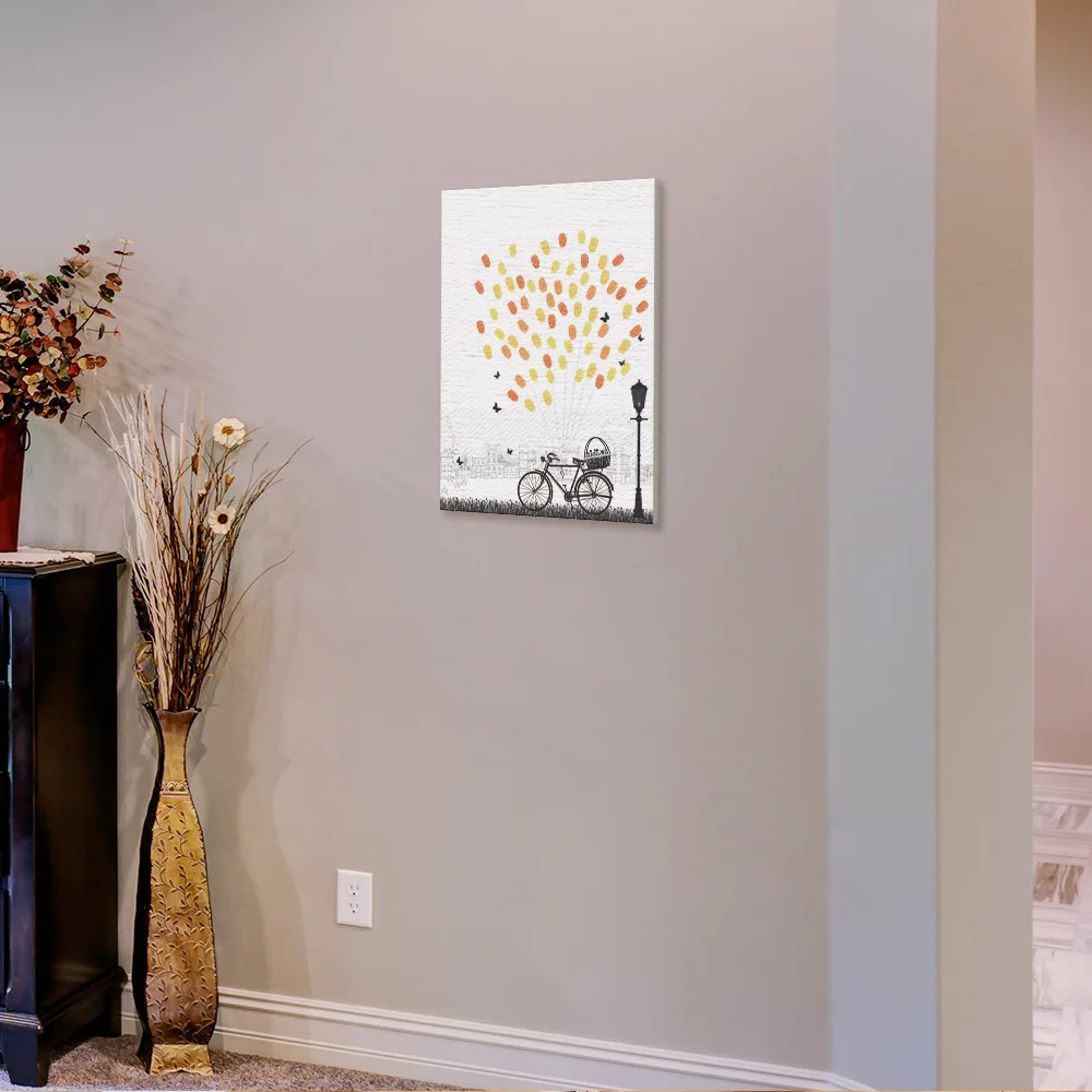 Креативный ретро-велосипед DIY с граффити на палец для вечеринки в честь Дня