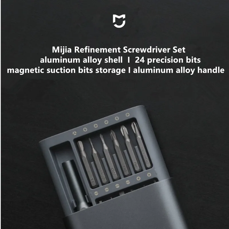 

Набор отверток Xiaomi Mijia Smart Home 24 в 1, магнитные биты для ежедневного использования, ремонтные инструменты, алюминиевая коробка, Набор отверток ...