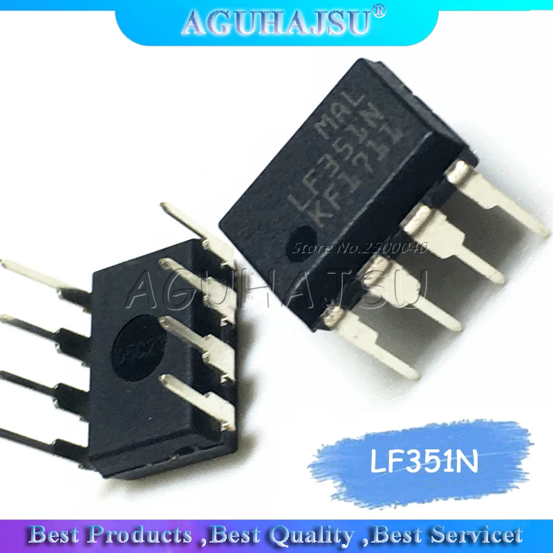 10 шт. LF351N DIP8 LF351 DIP 351N DIP-8 новый и оригинальный IC | Электронные компоненты