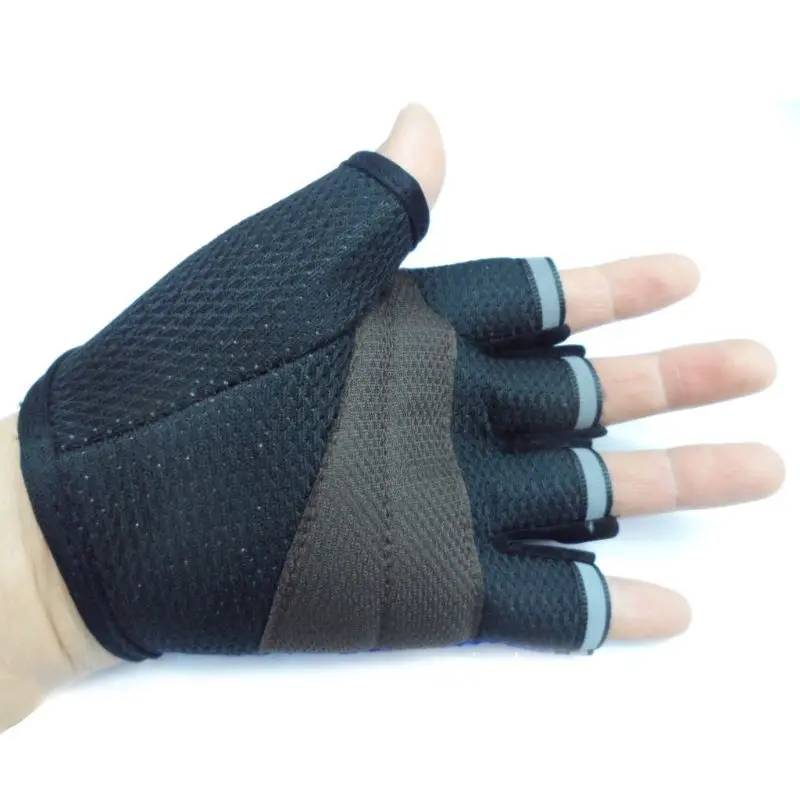 Перчатки для езды на велосипеде без пальцев взрослых и детей Нескользящая