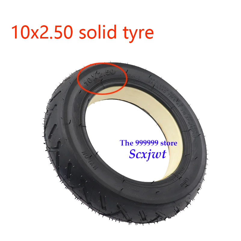 

10x2.50 Solid Tire Tubeless for Quick 3 ZERO 10X Inokim OX Electric Scooter Mini Motorrad Razor 10 Inch 10*2.50 Tyre Accessories