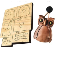 106x75mm diy leather craft owl design key bag die cutting knife mold metal hollowed punch tool blade