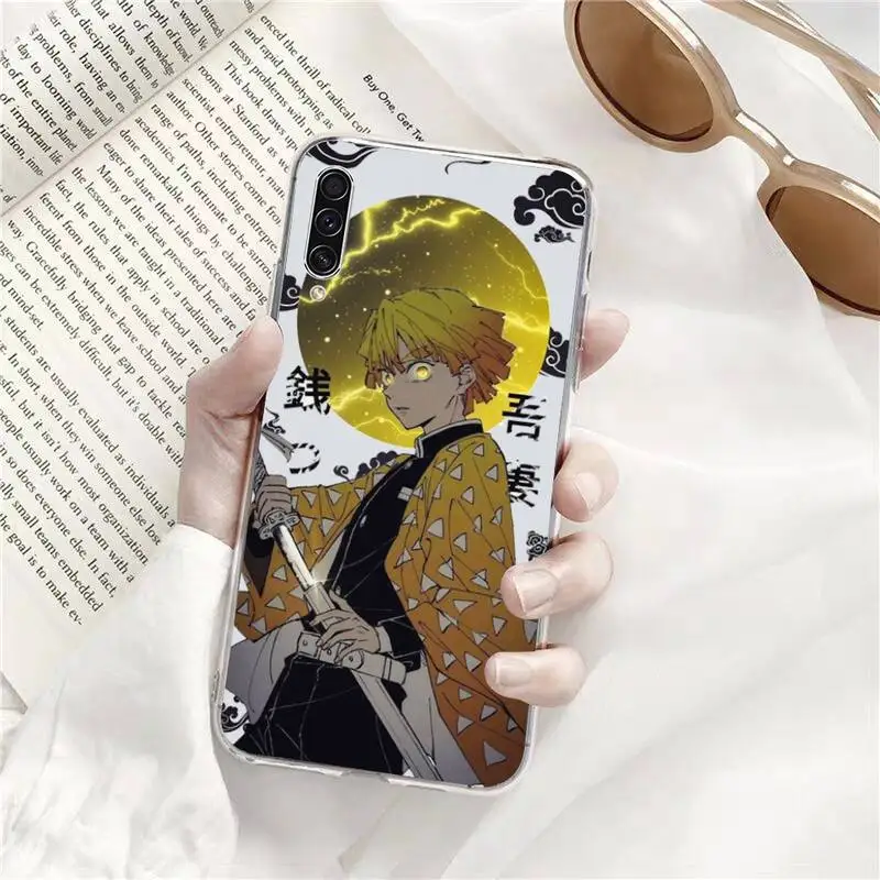 

Anime Demon Slayer cute Phone Case Transparent for Samsung A71 S9 10 20 HUAWEI p30 40 honor 10i 8x xiaomi note 8 Pro 10t 11